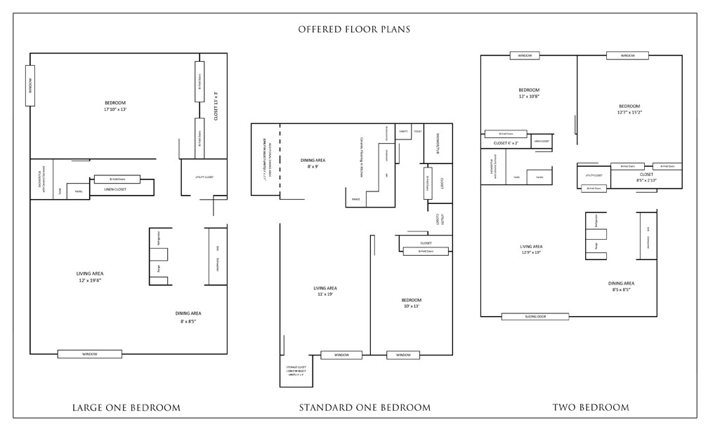 LeDonne Properties Durham Court Apartment Floor Plans